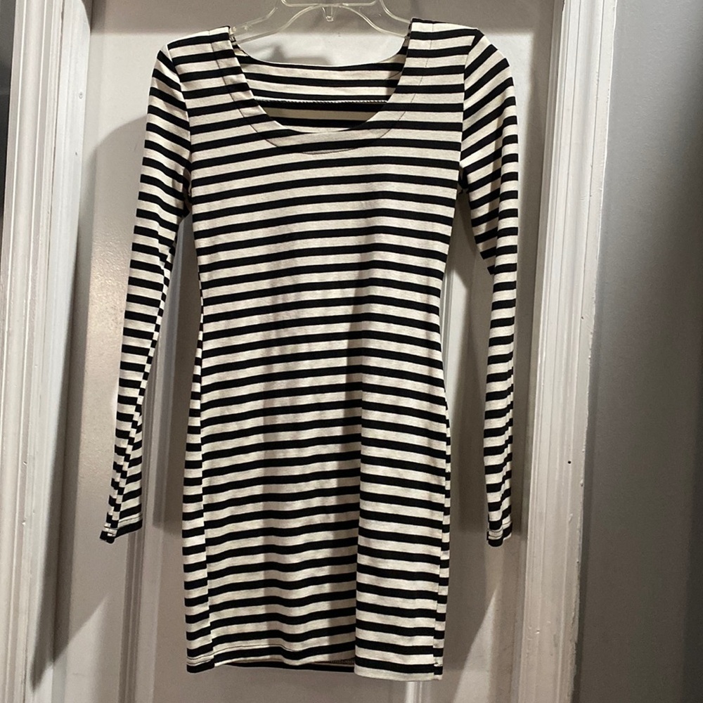Black and white Striped dress